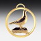 Metall-Medaille Taube