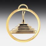 Metall-Medaille Eisstock