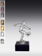 Metallfigur Fußballspieler