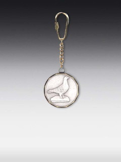 Schlüsselanhänger Taube