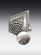 Tinnen relief Basketbal