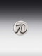 Tinnen embleem 70