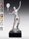 Metallfigur Tennisspieler