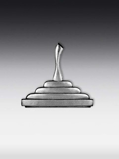 Tinnen relief Curling