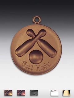 Metall-Medaille Kegeln (Gut Holz)