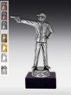 Metallfigur Pistolenschütze