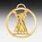 Metall-Medaille Tanzpaar