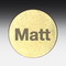 Aluminum centre without picture, matt
