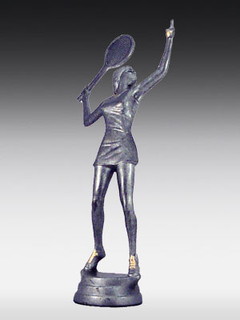 Kunstsofffigur Tennisspielerin