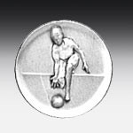 Kunststoffemblem Kegeln-Frau