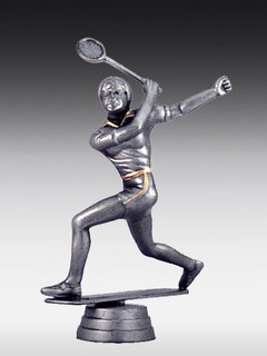 Kunstsofffigur Squashspieler