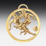 Metall-Medaille Fußball