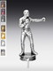Metallfigur Boxer