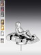 Metallfigur Gokartfahrer