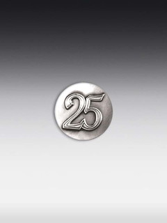 Tinnen embleem 25