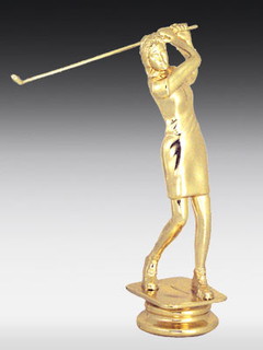 Kunststofffigur Golferin