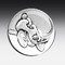 Große Medaille Straßenmotorrad