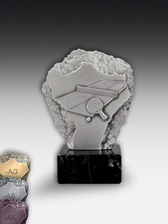 Metalltrophäe Tischtennis