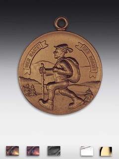 Metall-Medaille Wandern-Mann