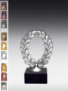 Metallfigur Lorbeerkranz