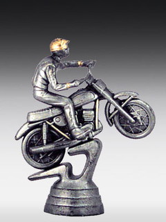 Kunstsofffigur Motorrad