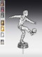 Metallfigur Fußballspieler