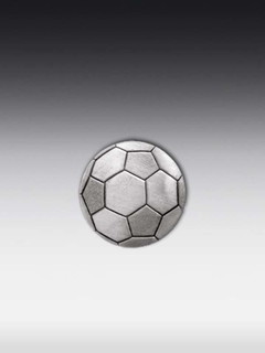 Tinnen relief Voetbal