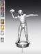 Metallfigur Footballspieler