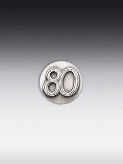 Tinnen embleem 80