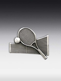 Tinnen relief Tennis