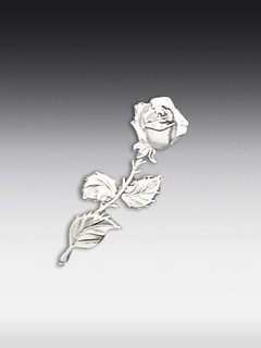 Tinnen relief Rose