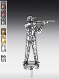 Metallfigur Gewehrschütze