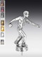 Metallfigur Kegler