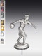 Metallfigur Bowlerin