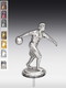 Metallfigur Bowlerin