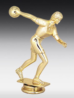 Kunststofffigur Bowlerin