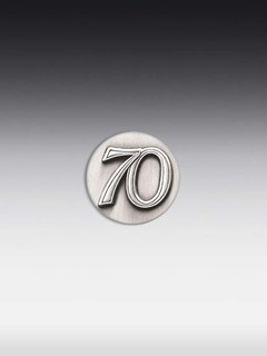 Tinnen embleem 70