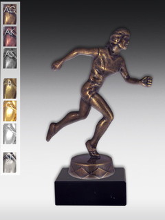 Metallfigur Läuferin