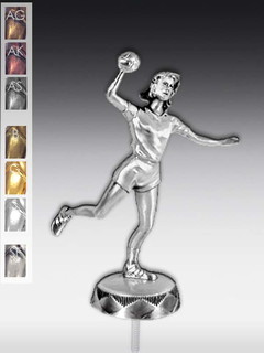 Metallfigur Handballspielerin
