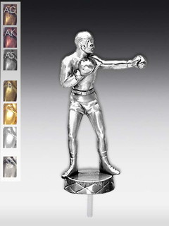 Metallfigur Boxer