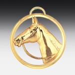 Metall-Medaille Pferd
