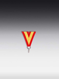 Band Rot-Gelb-Rot, LxB: 80 x 2,2cm