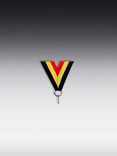 Band Schwarz-Gelb-Rot, LxB: 80 x 2,2cm