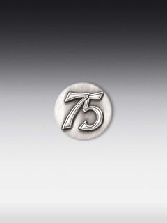 Tinnen embleem 75