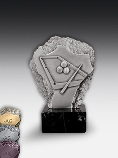 Metalltrophäe Billard