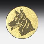 Aluminiumemblem Schäferhund (Kopf)