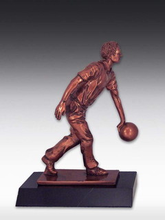 Resinfigur Bowlingspieler