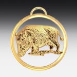 Metall-Medaille Wildschwein