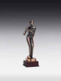 resin-kunst figuur Jeu de boule