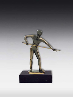 Resin-Artfigur Billardspieler